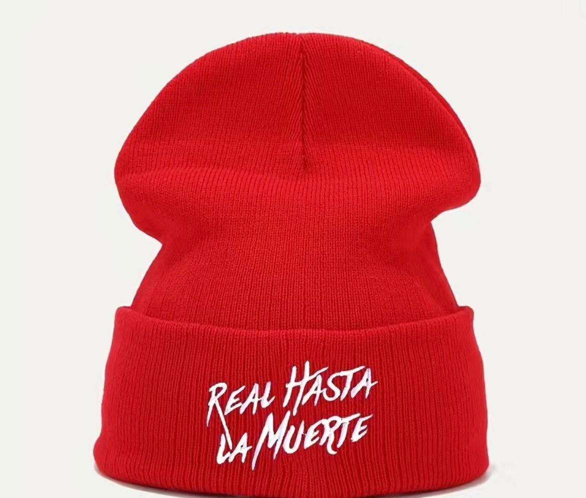 REAL HASTA LA MUERTE Inspired beanie hat