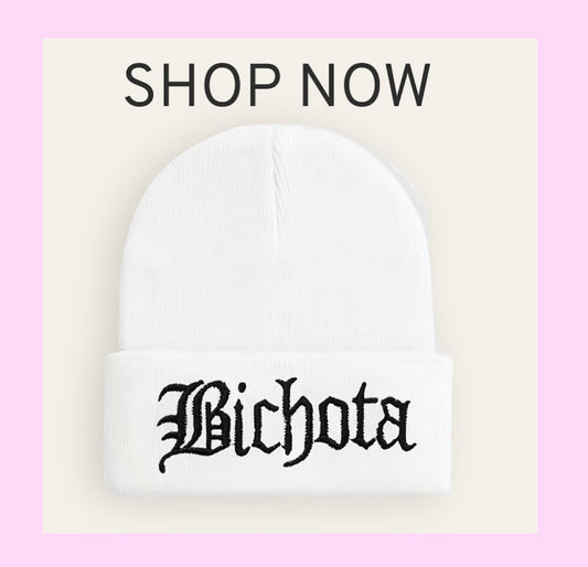 Bichota White beanie hat