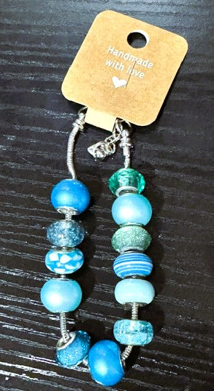 PANDORA INSPIRED BRACLETS COLORFUL ACRYLIC STYLE BEADS