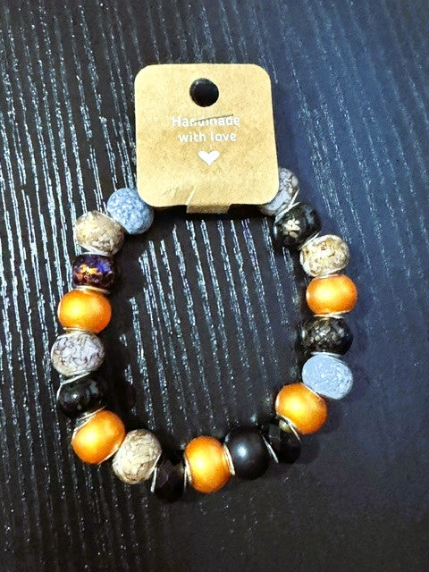 PANDORA INSPIRED BRACLETS COLORFUL ACRYLIC STYLE BEADS