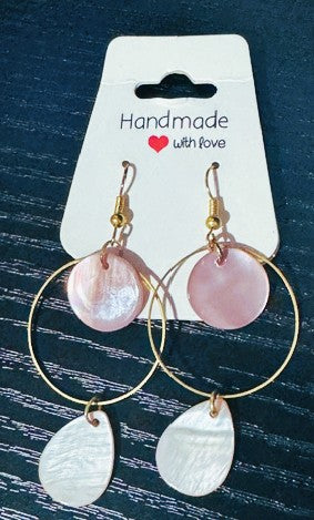Seashell look alike PINK EDITION Earring