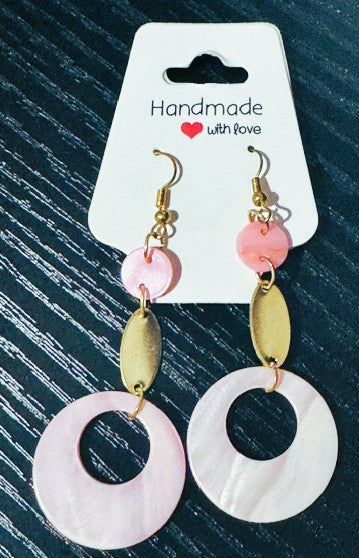 Seashell look alike PINK EDITION Earring