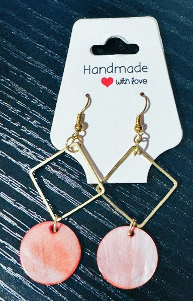 Seashell look alike PINK EDITION Earring