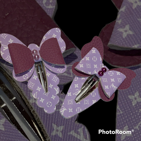 Inspired Lv hair bow